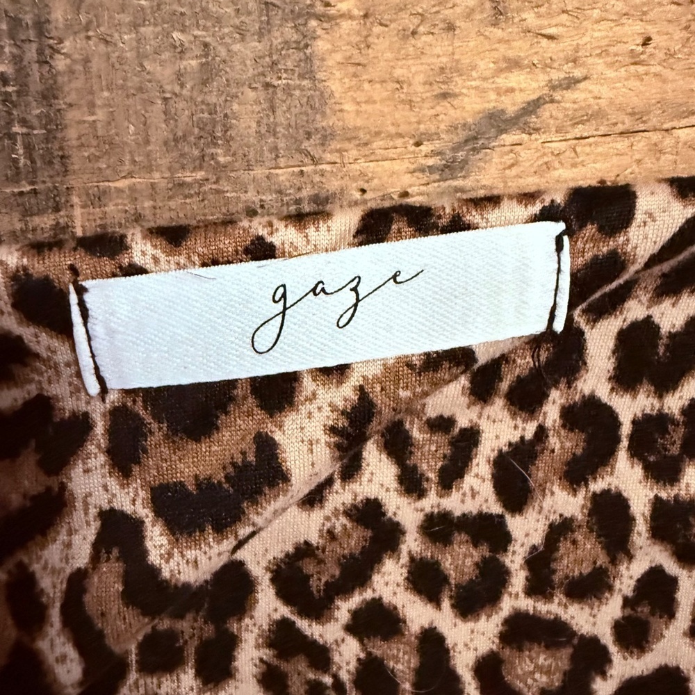 Leopard print crop shirt - Picture 3 of 5